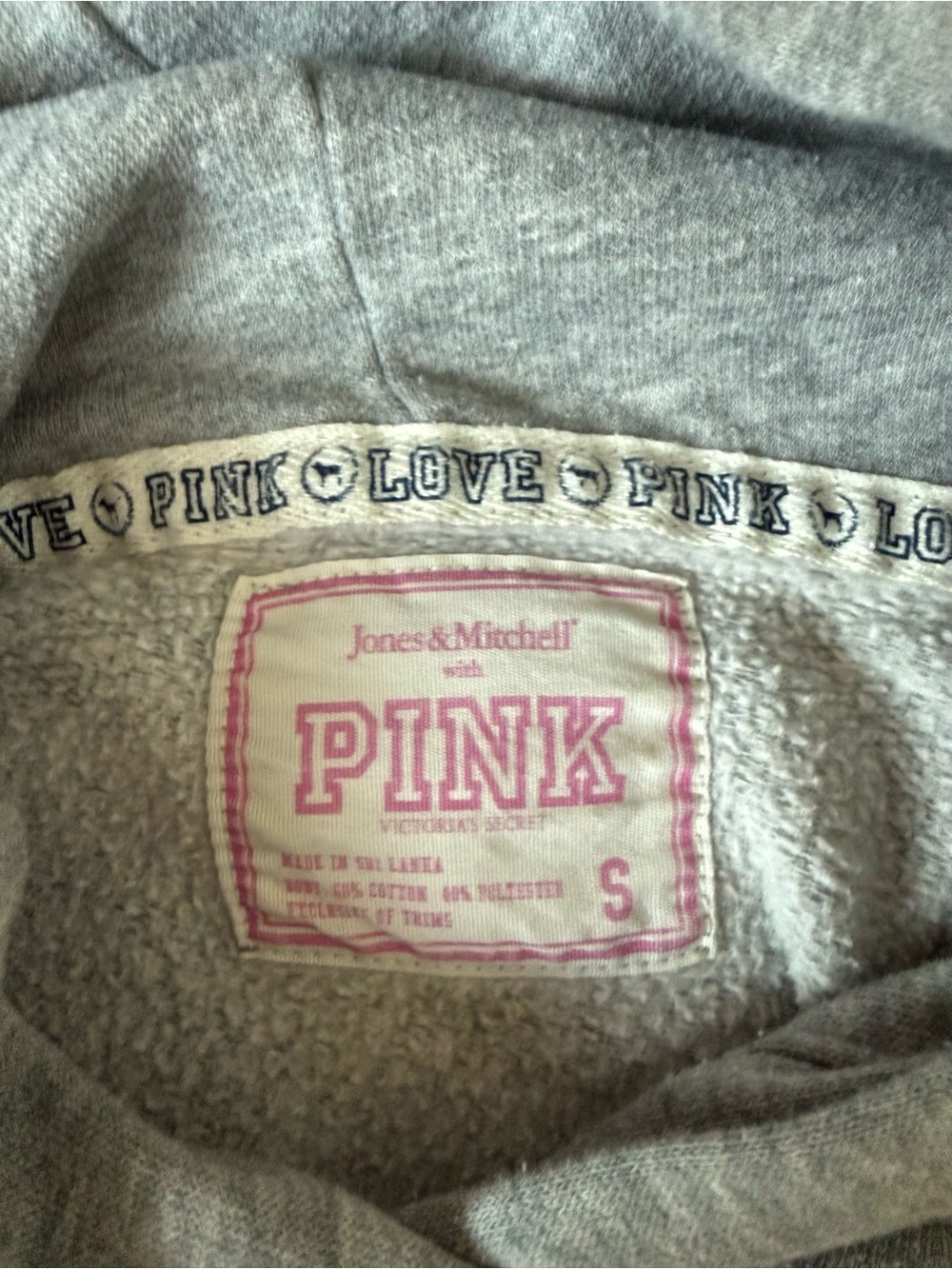PINK VS Victoria Secret University of Texas Longhorns Gray Hooded Sweatshirt - Picture 2 of 2